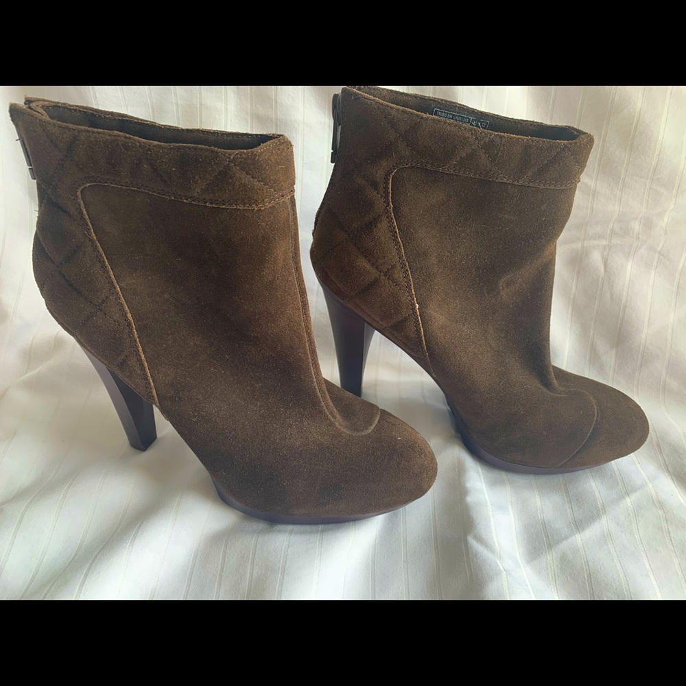 Timo Weiland brown leather booties Sz 6
